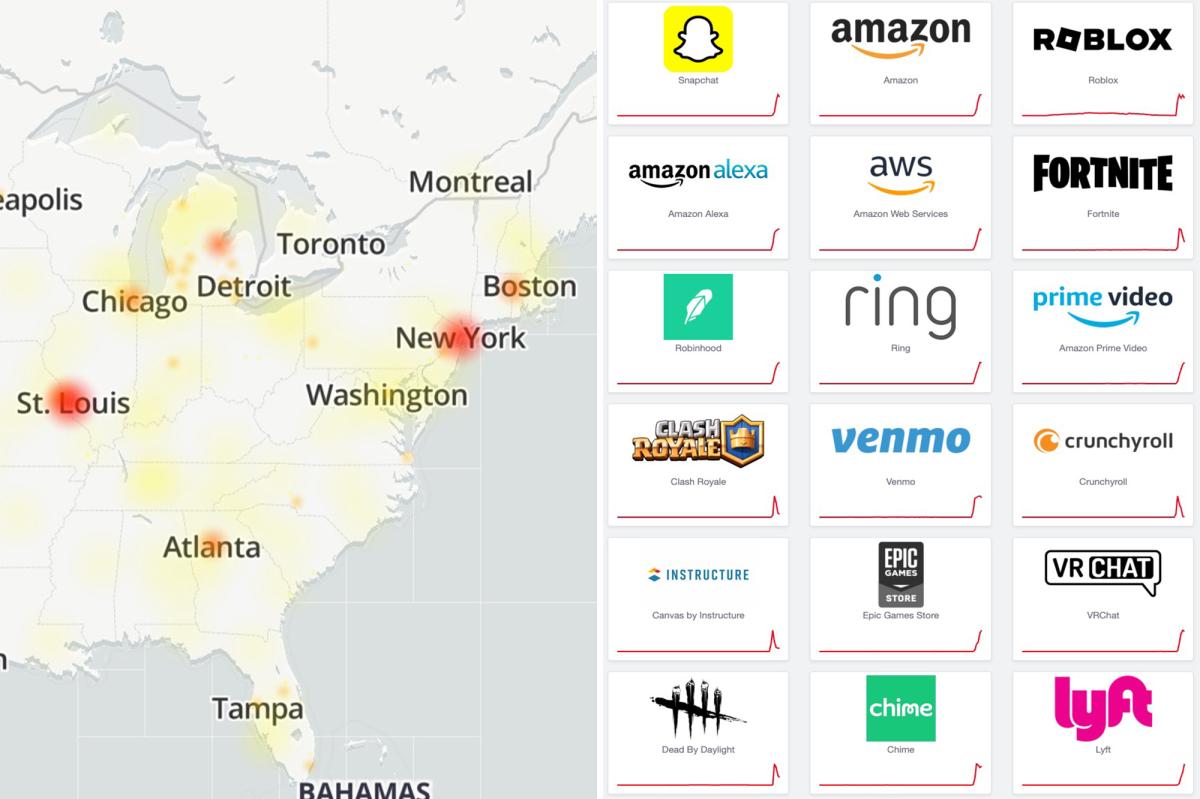 Roblox, Snapchat, Fortnite, Amazon and more suffer global outages