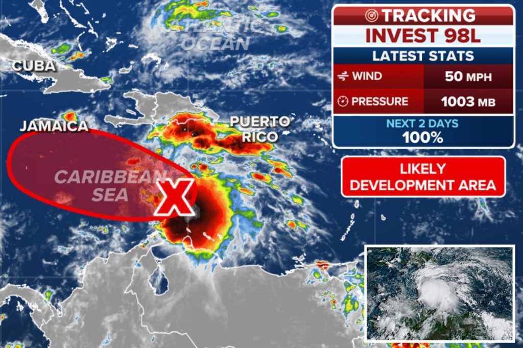 Tropical Storm Melissa forms in Caribbean, expected to become hurricane