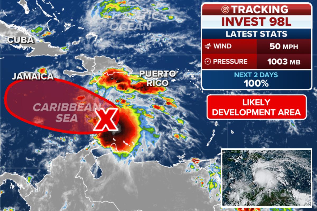 Tropical Storm Melissa forms in Caribbean, expected to become hurricane