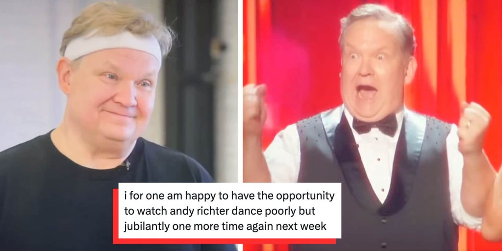 Never stop dancing": Andy Richter is currently enjoying a renaissance on "Dancing With The Stars
