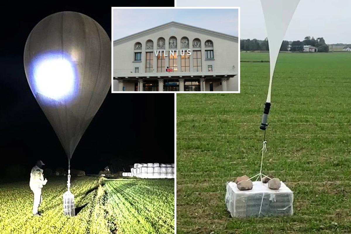 Lithuania’s largest airport suspends air traffic due to dozens of smugglers’ ballons