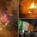 Anti-immigrant protesters burn police van after girl attacked near Dublin asylum seeker housing