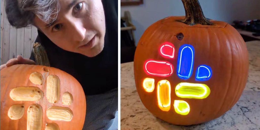 "Really gets the dread going": Man designs "Slack-o-lantern" to terrorize his "tech bro" neighbors, then destroys it