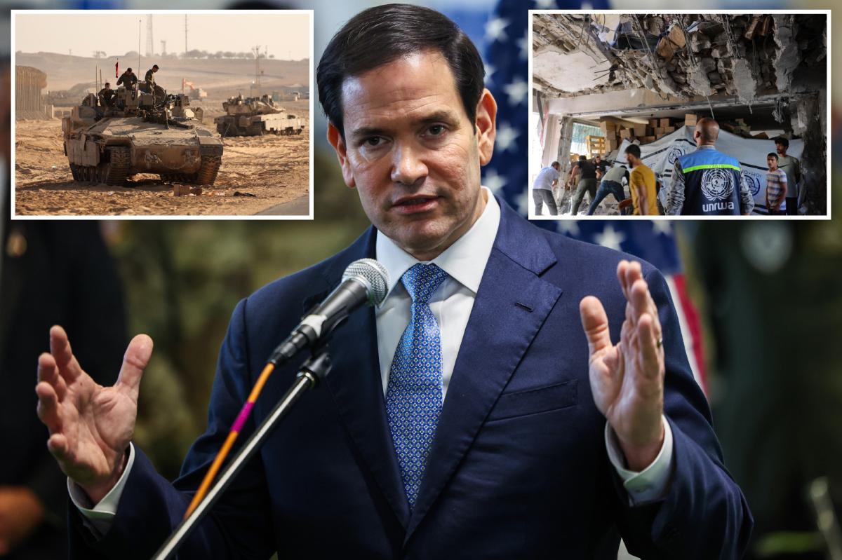 Rubio warns West Bank annexation would threaten peace, vows US won’t work with Hamas ‘subsidiary’ UNRWA to rebuild Gaza