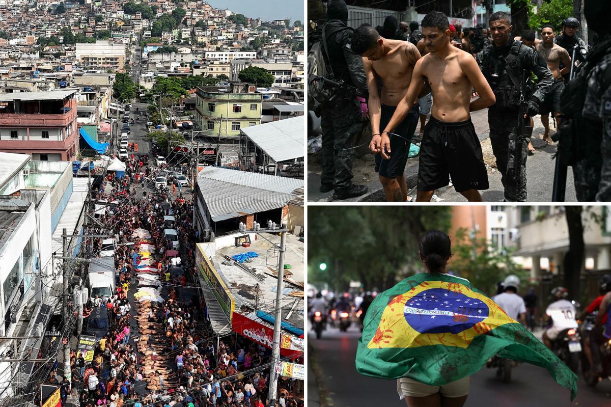 At least 132 people dead as Rio police raids sweep through city