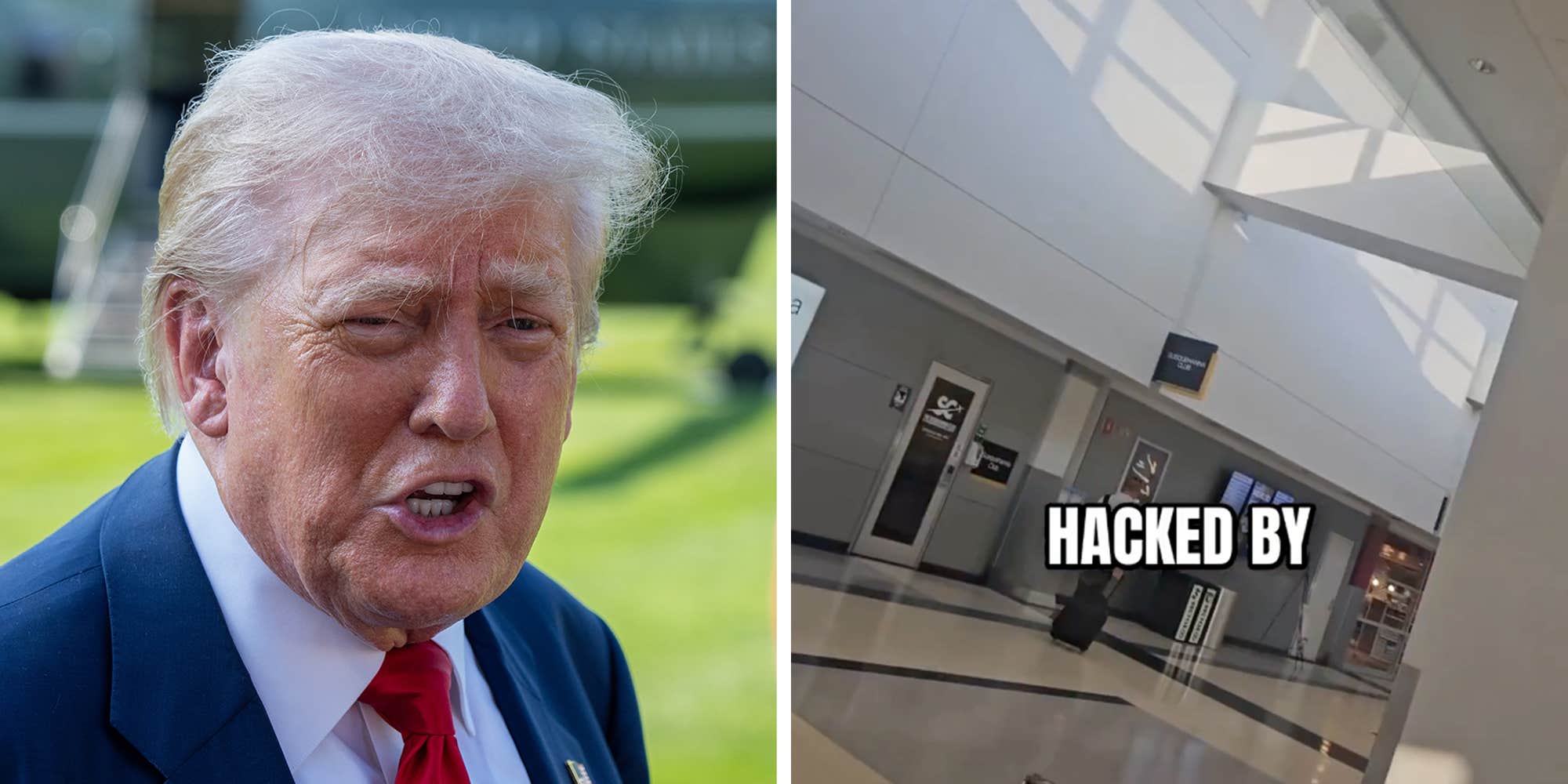 Airports across North America hacked to play pro-Palestine, anti-Trump messages