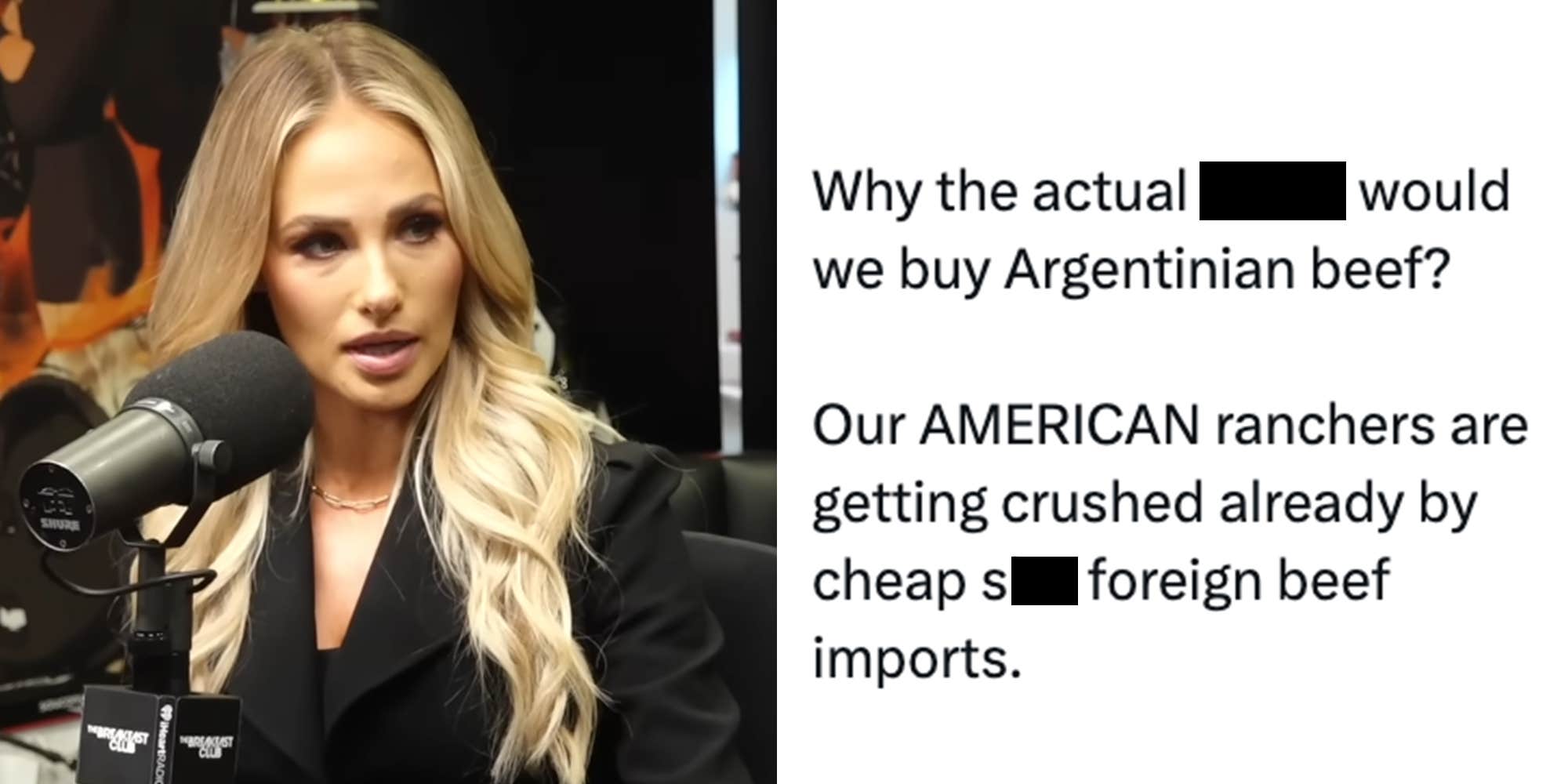"An abomination": Tomi Lahren is crashing out over Trump's idea to import beef from Argentina
