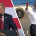 "Be cool when you walk down": Trump compliments the way Obama would "bop down the stairs" of Air Force One