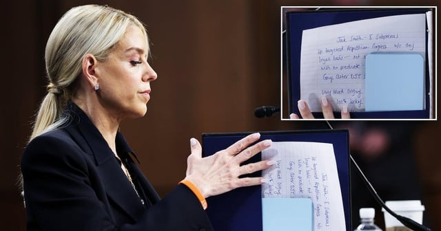 Bondi Accidentally Reveals Her Burn Book for Fiery Epstein Hearing