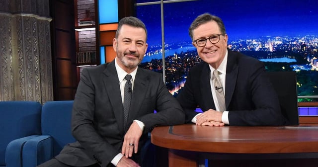 Colbert and Kimmel Team Up to Slam ‘Son of a B***h’ Trump