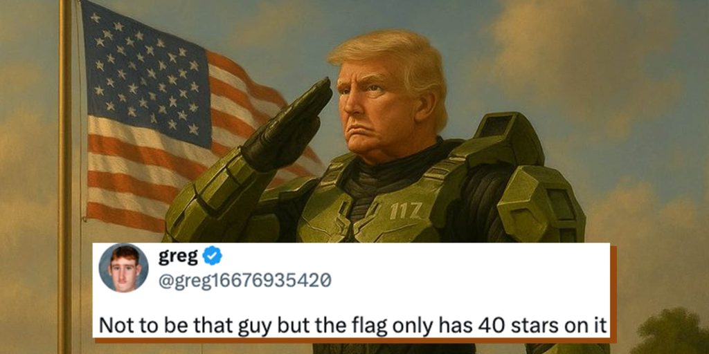 "Cringe": Halo fans are clowning the White House over its Trump-as-Master-Chief post