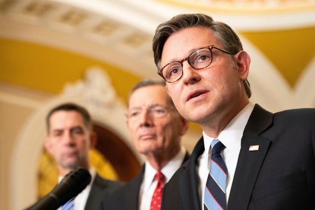 Democrats Lob Epstein Accusations at Mike Johnson in Heated Hallway Clash