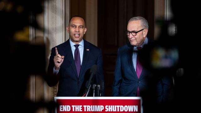 Democrats unflinching in shutdown strategy, blaming Trump as food aid threatens to run dry