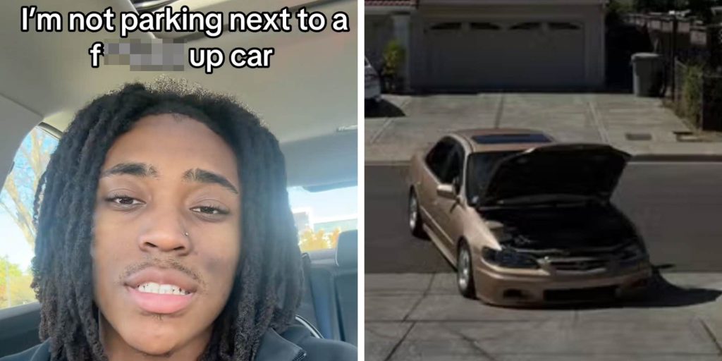 Does it matter who you park next to? Man says he won't park next to crappy cars. Here's why