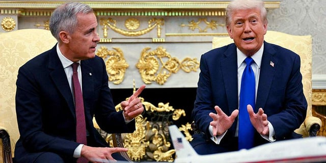 Donald Trump mocks transgender people in Oval Office meeting with Canadian PM, whose child is nonbinary