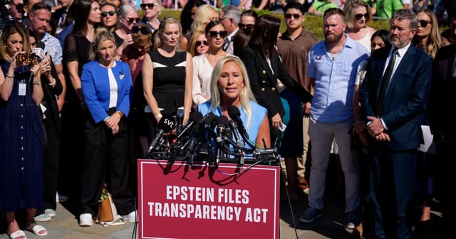Epstein Survivors Will Flood Capitol to Force Files Release - They will appear alongside the congresspeople supporting the release, including Marjorie Taylor Greene.