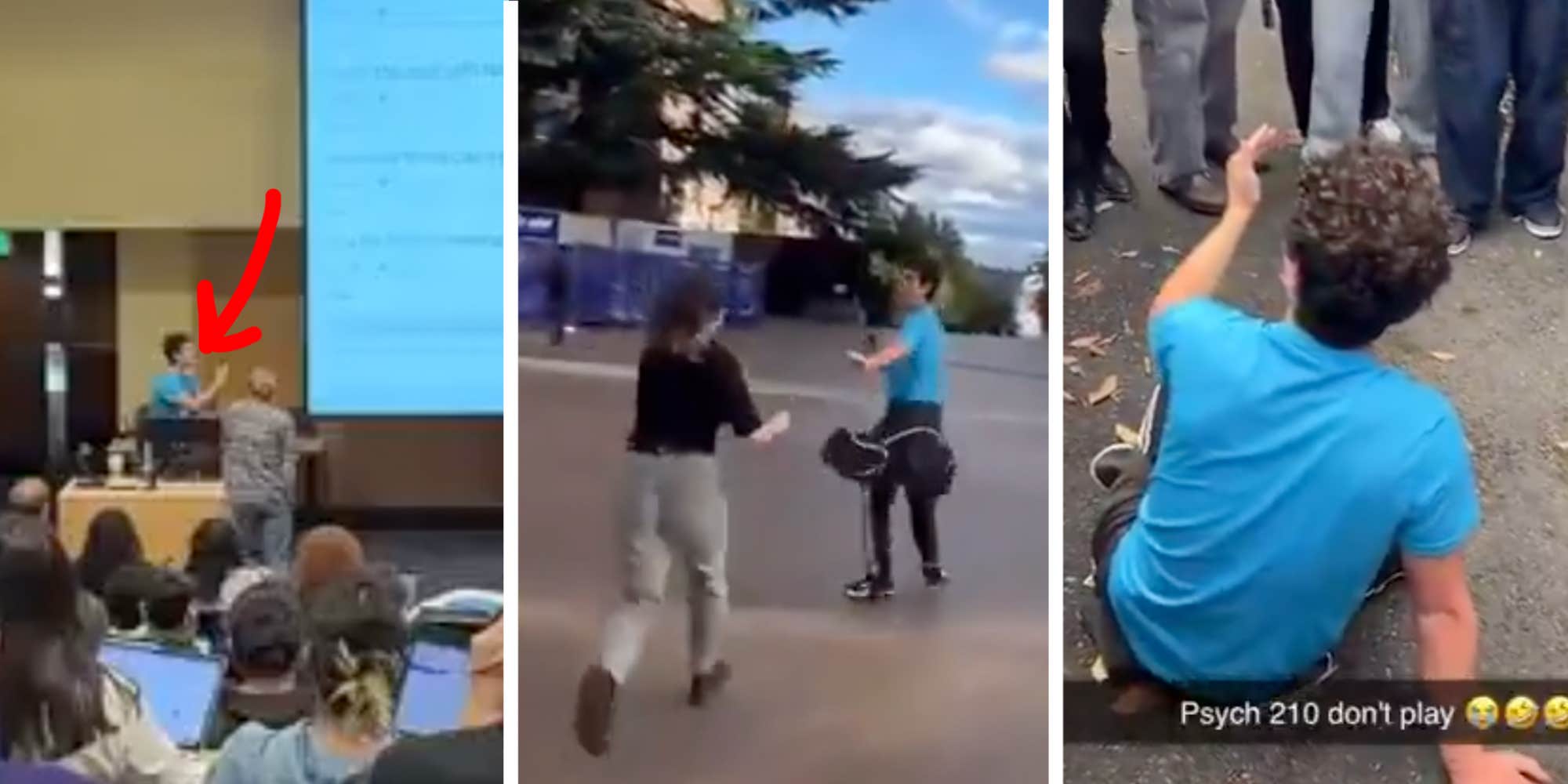"FAFO never hit so hard": College students chase down man who stormed lecture with Nazi salutes and slurs