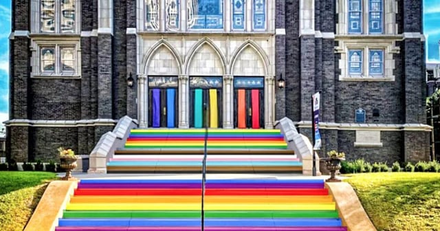 Greg Abbott is removing rainbow crosswalks. This church found a way to fight back. Oak Lawn United Methodist Church says "the rainbow is a reminder that God keeps showing up."