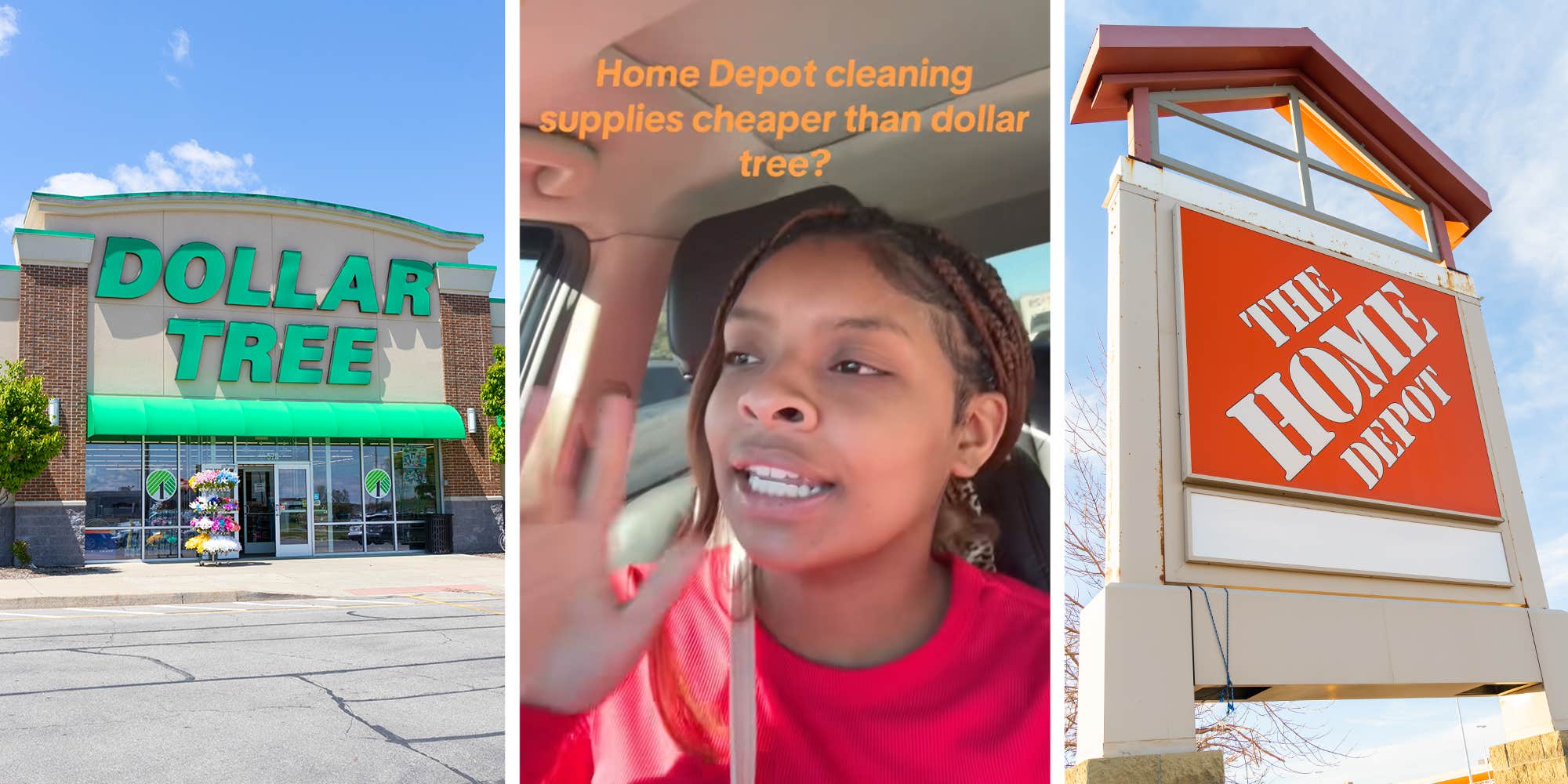 "I love the cleaning stuff there": Are Home Depot cleaning supplies cheaper than Dollar Tree?