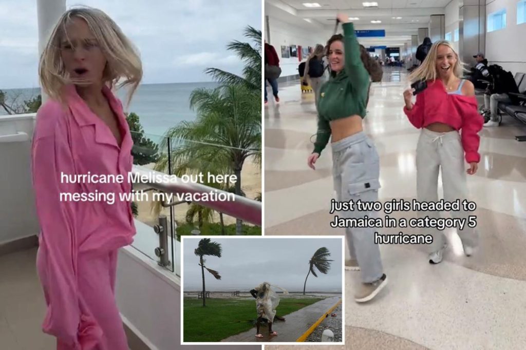 Influencer slammed for bragging about flying to Jamaica during deadly Hurricane Melissa: ‘Messing with my vacation’
