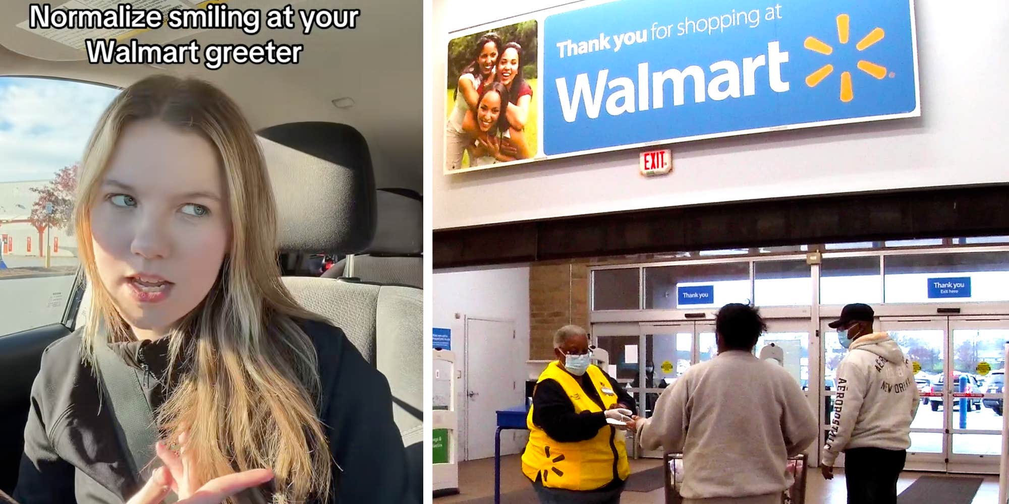 "It can brighten someone’s day": Walmart customer encourages more people to smile at store greeters. Turns out, this was a controversial thing to say