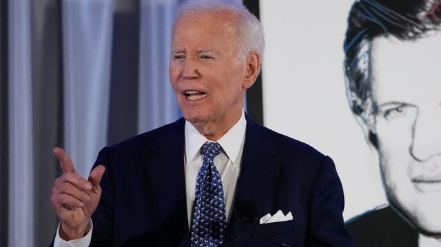 Joe Biden Calls These 'Dark Days' As He Urges Americans To 'Get Back Up': The former president spoke publicly for the first time since completing a round of radiation therapy for an aggressive form of prostate cancer.