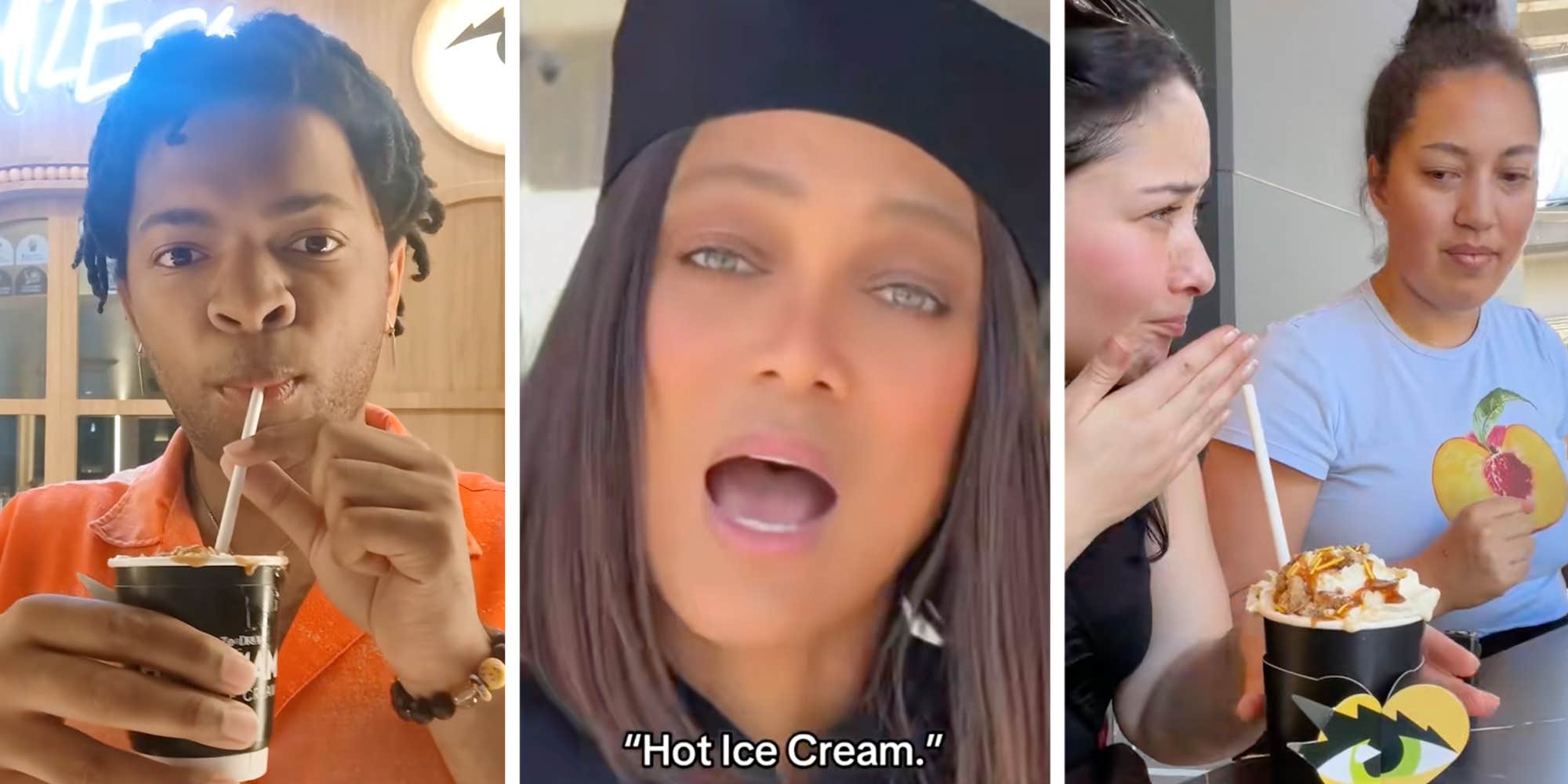 "Just warm milk": People are trying Tyra Banks' "hot ice cream," to mixed reviews