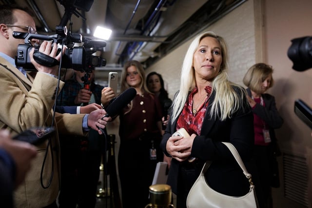 Marjorie Taylor Greene, tearing into her own party, says GOP men in Congress are ‘weak’