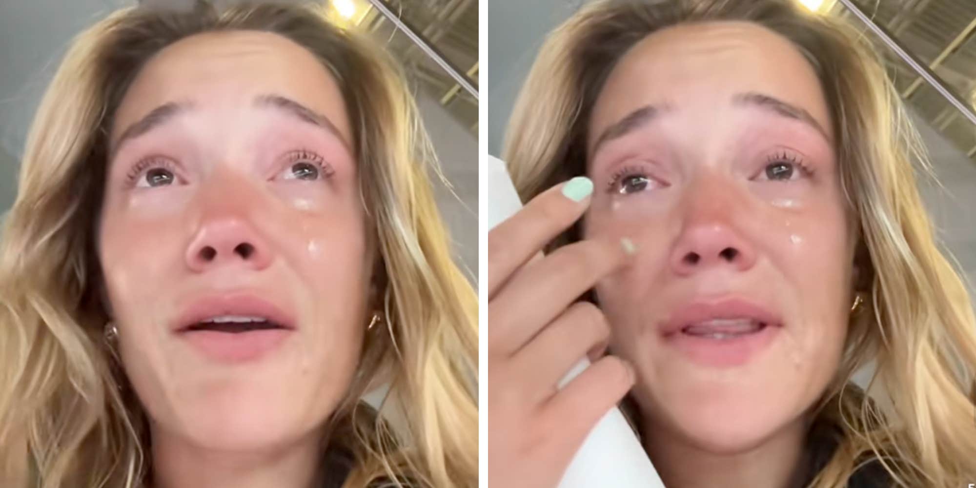 NFL star Joe Burrow's rumored girlfriend Olivia Ponton broke down sobbing after getting lost in Paris airport—video goes viral again
