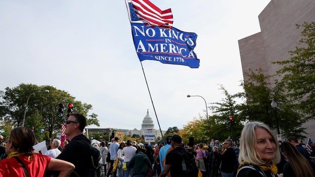 Nationwide ‘No Kings’ protests target Trump as crowds rally in cities from coast to coast