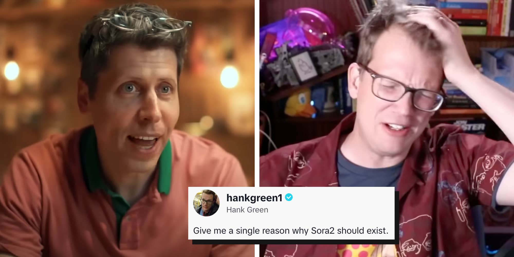 "Pure fad, pure novelty": Hank Green gives a bleak "SlopTok" report back after scrolling through Sora 2