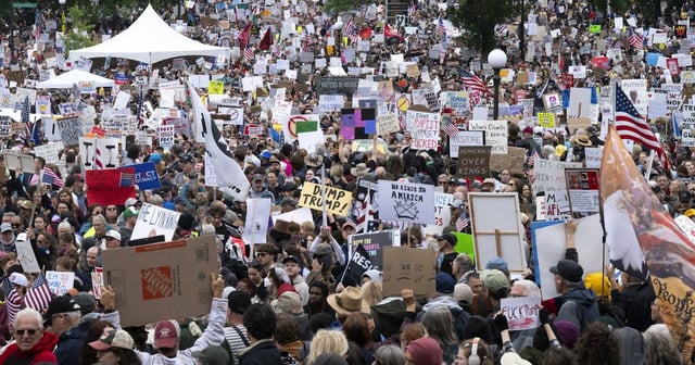 Republican Rep Claims Everyone at “No Kings” Protest Is a Terrorist | This is how the Republicans begin to dismantle the First Amendment.