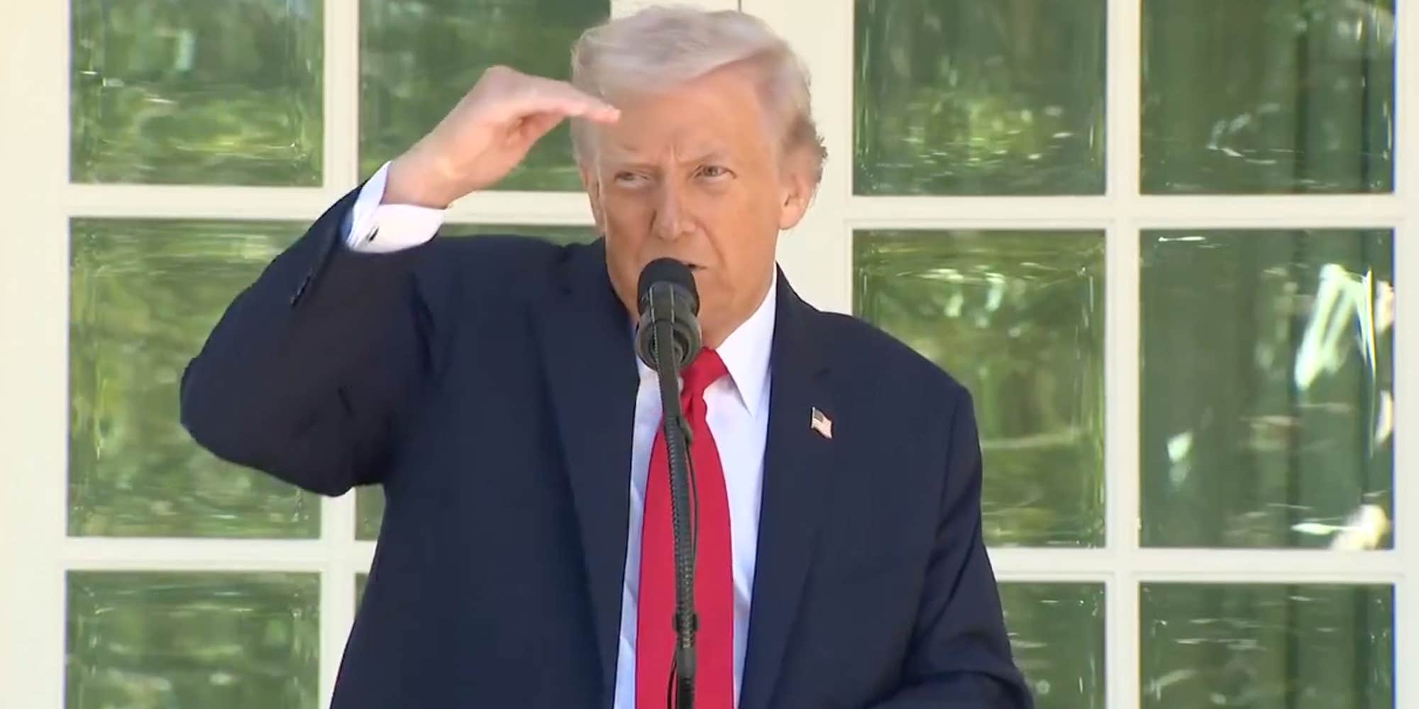 "That makes him Palpatine": Trump randomly thanks "Darth Vader" during speech about government shutdown