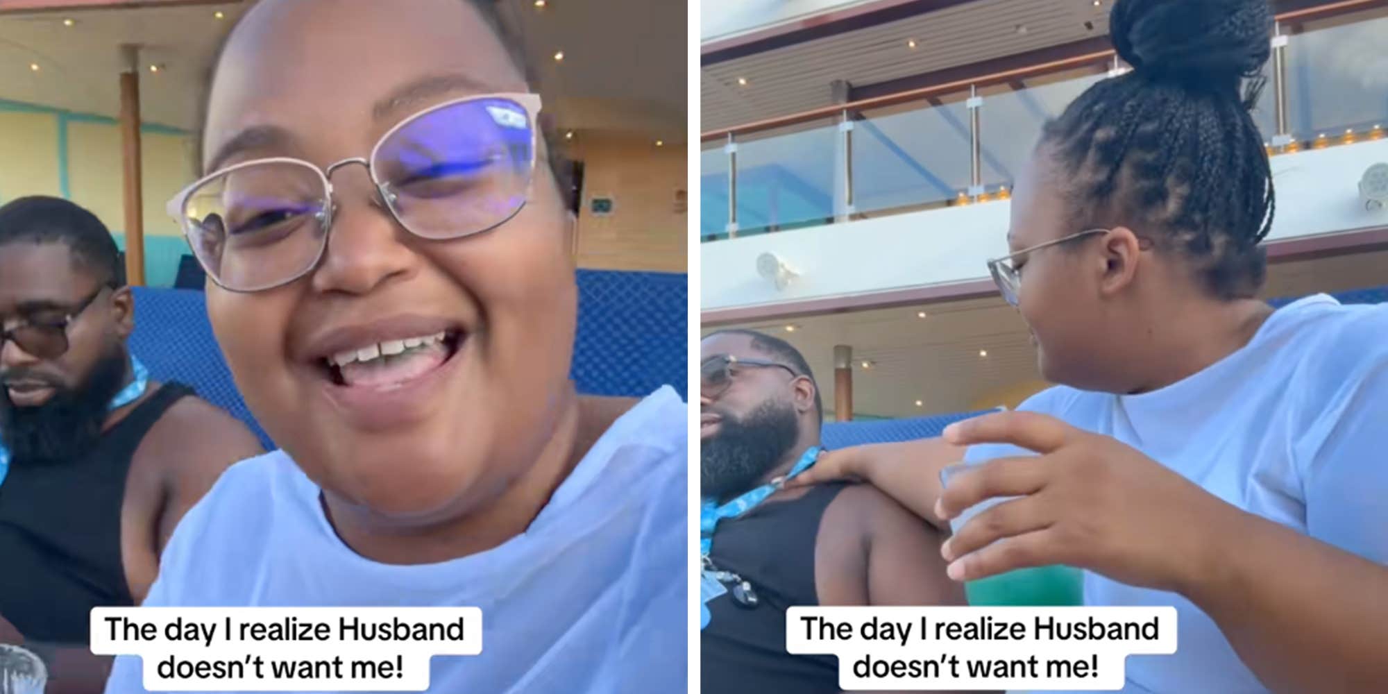 "The bird theory is legit": Woman captures the devastating moment she realizes her marriage is over mid-cruise