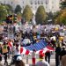 There sure were a lot of American flags at the “hate America rally”