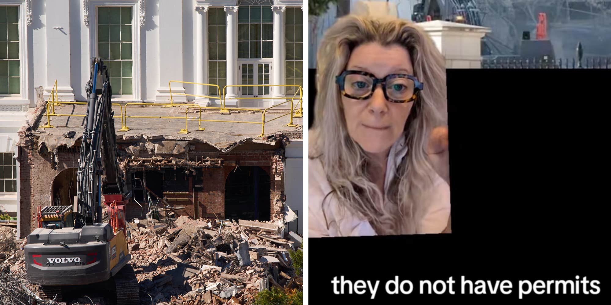 "This building is full of asbestos": Veteran contractor stunned at Trump's "next level" demo of the White House East Wing for his ballroom