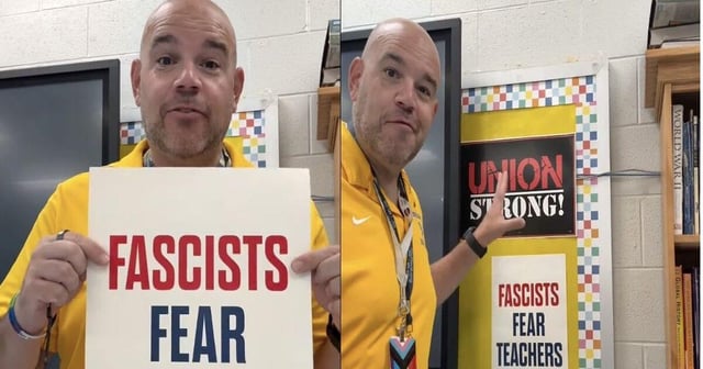 This gay teacher was doxxed by MAGA for opposing fascism. He's not backing down. “I can take the hits, I’m okay. But I’m saddened, and I’m fearful for my people in our community who can’t."