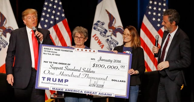 Trump Claims He’d Give His $230 Million Justice Department Grift to Charity. Yeah, Right.