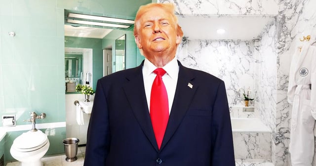 Trump Turns Lincoln Bathroom Into Mar-a-Lago Marble Monstrosity | The president’s extravagant revamp was revealed as millions of Americans are at risk of losing food stamp benefits thanks to the government shutdown.