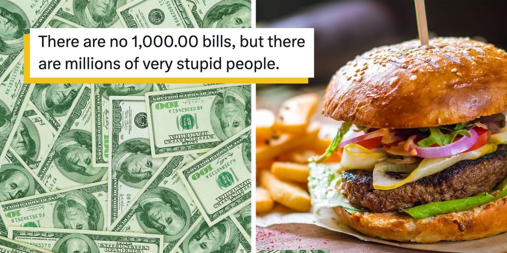 "We are going to expose you": Dine-and-dasher who paid with $1000 bill gets shamed into returning with real money