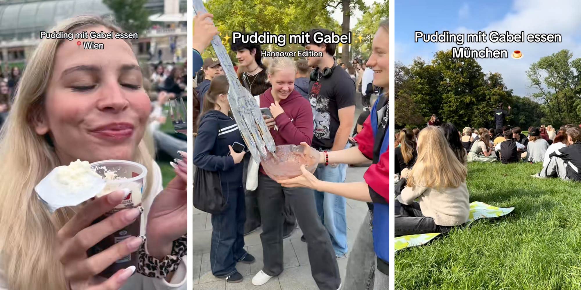 Why are young Germans eating pudding with a fork in the park? Explaining the "pudding mit gabel" trend