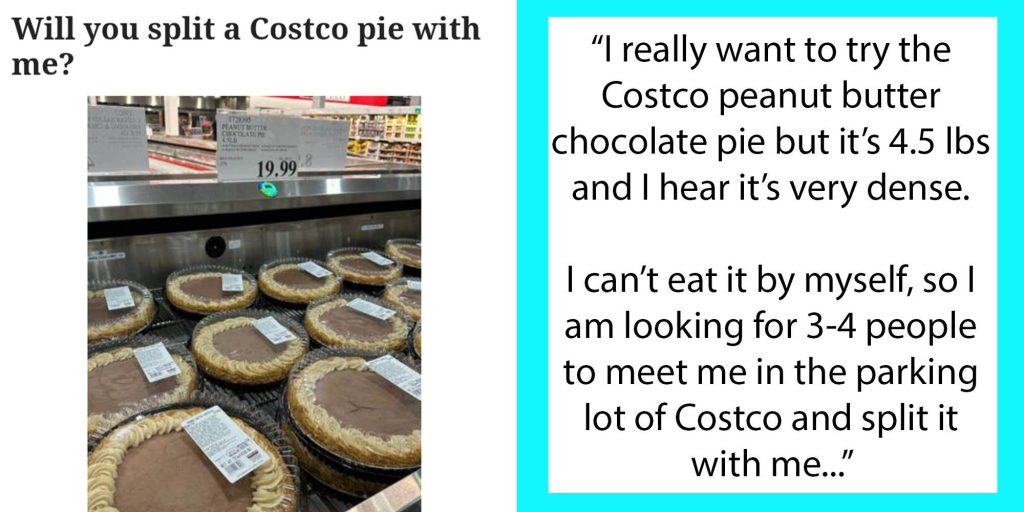 Will you split a Costco pie with me?" Craigslist ad has TikTok predicting the "goods-splitting economy