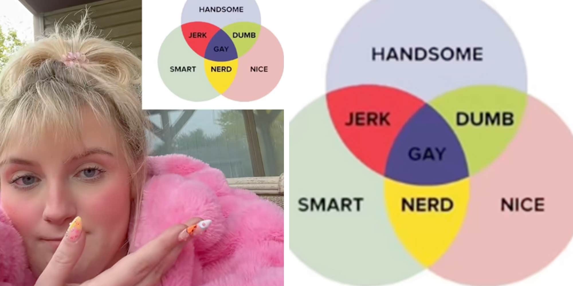Woman's "Men Diagram" explains every guy on dating apps—and the joke they *all* make