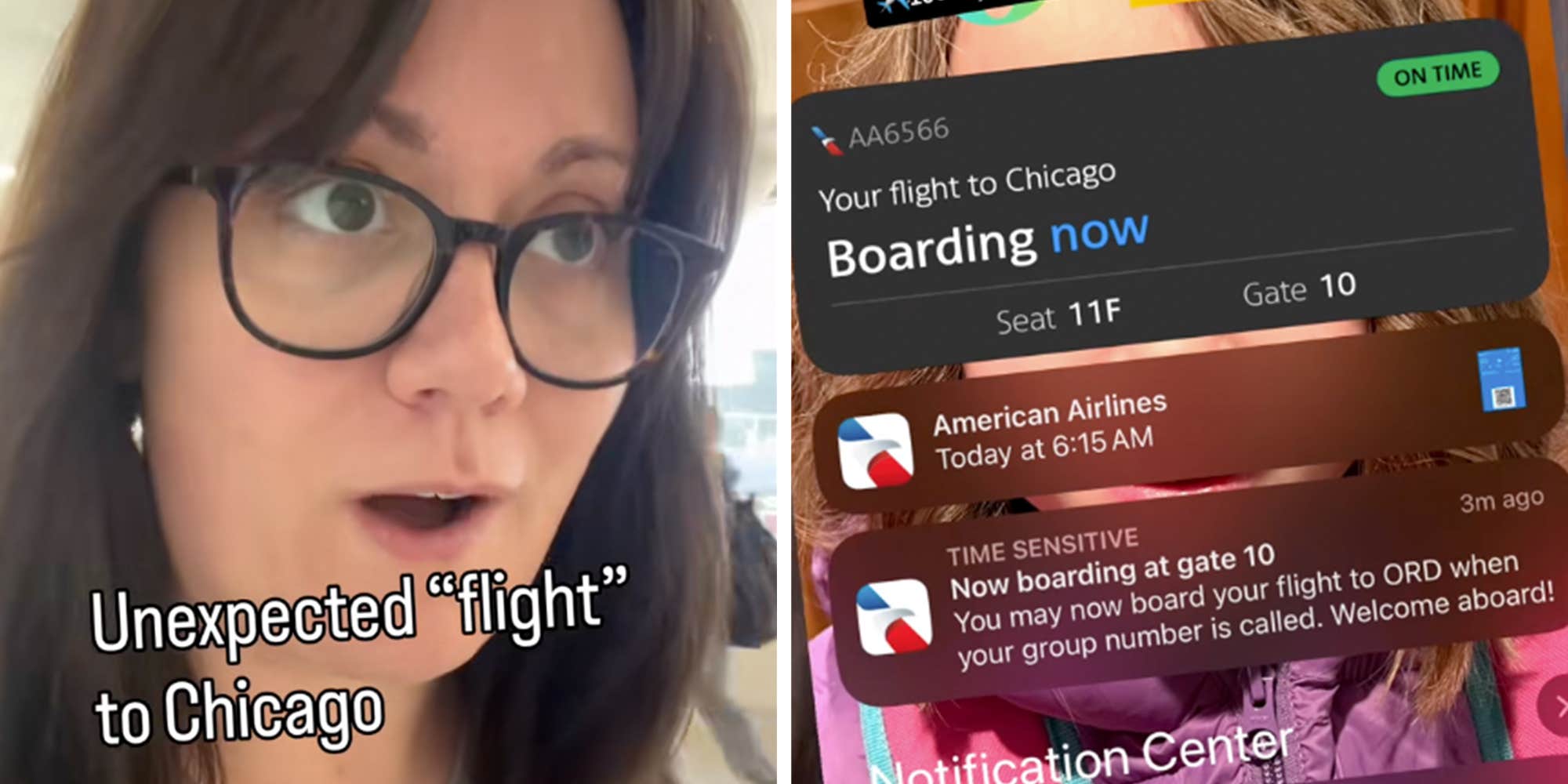 "Would totally do it again": Woman stunned to discover her American Airlines flight to Chicago was actually...a bus ride