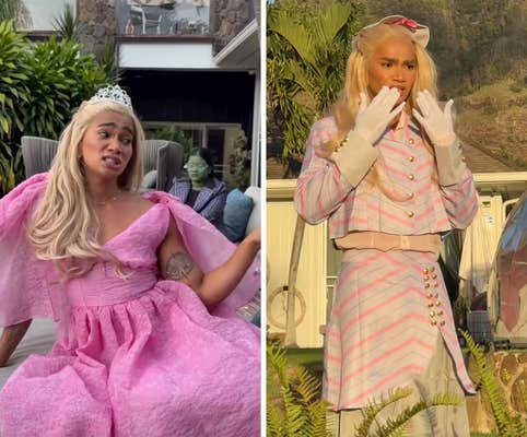 bretman rock as glinda the good witch halloween