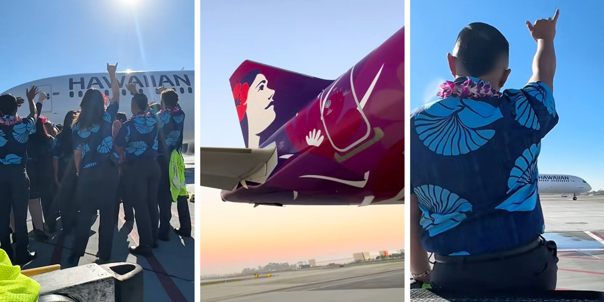 hawaiian airlines last day workers say goodbye