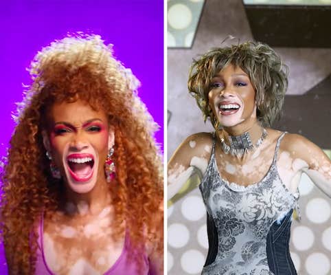 winnie harlow as whitney houston