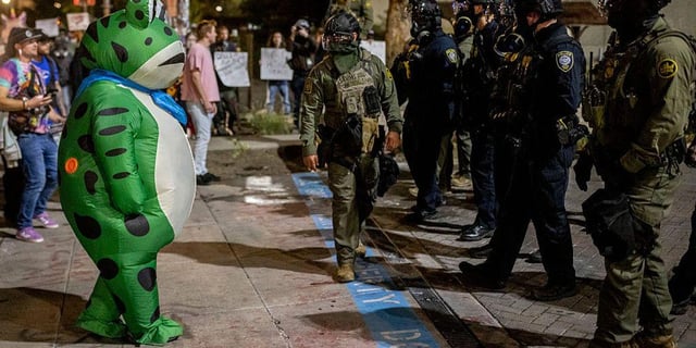 ‘I Am Worried About My Community,’ Says Frog Who Daily Confronts Federal Agents in Portland