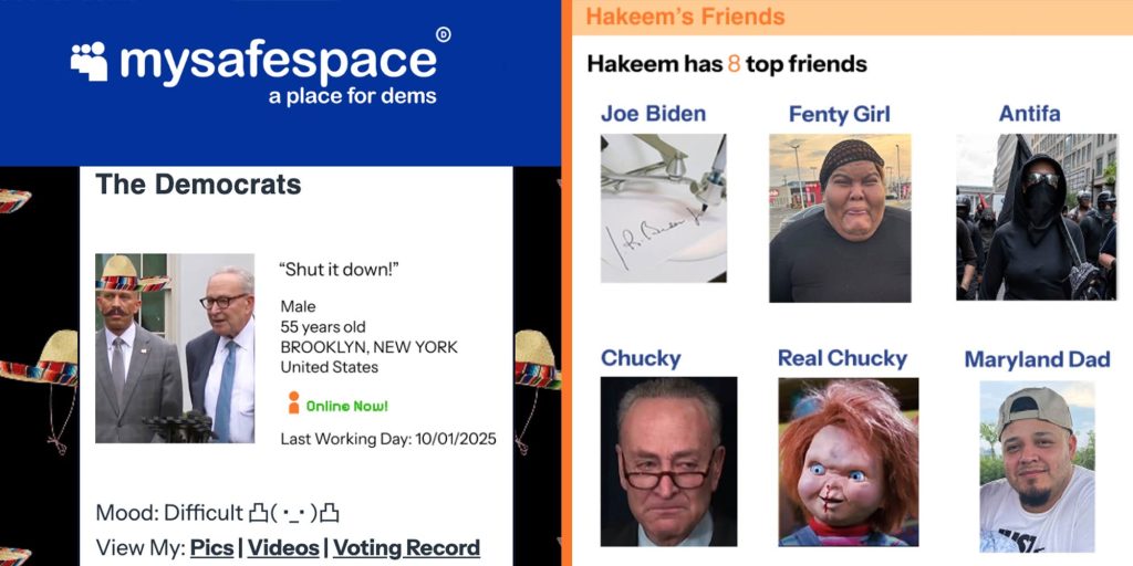 White House’s Myspace parody website fuels backlash amid prolonged shutdown: "Do the jobs we are paying you for, not this"