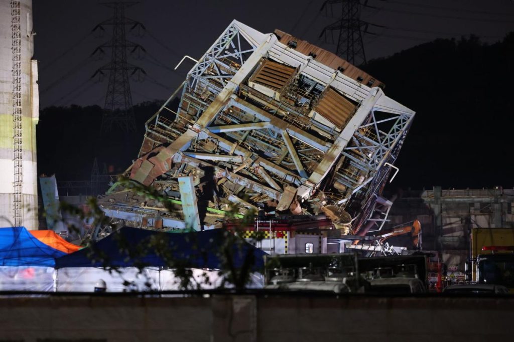 South Korean power plant collapse leaves 1 dead, 6 trapped under rubble